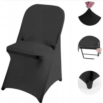 Potah na židli POVLAK potahy banketní ČERNÝ NA ŽIDLI SKLÁDACÍ CATERINGOVOU