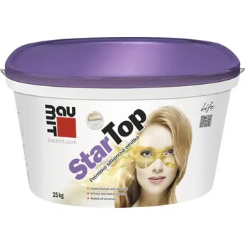 Omítka Silikonová omítka Baumit StarTop R3 25 kg rýhovaná
