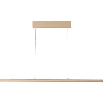 FISCHER & HONSEL Závěsné světlo LED Borena, písková barva, délka 113 cm, kov písek LED 34 W celkem - Doprava zdarma