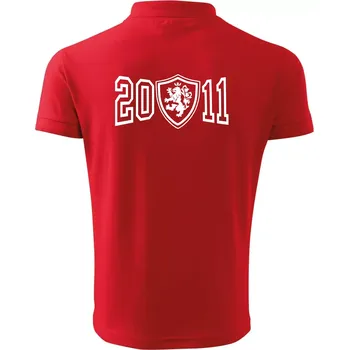 Pánská košile Narozeninový motiv - znak - 2011 - Polokošile pánská Pique Polo 203 - XL ( Červená )