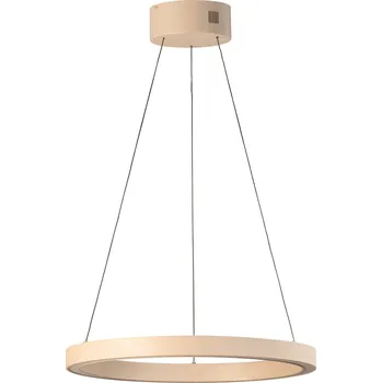 FISCHER & HONSEL Závěsné světlo LED Silvio, Ø 60 cm, písková barva, kov, CCT písek LED 56 W celkem - Doprava zdarma