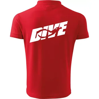 Pánská košile Freediving - Dive - Polokošile pánská Pique Polo 203 - S ( Červená )