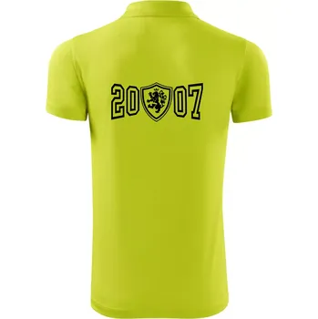 Pánská košile Narozeninový motiv - znak - 2007 - Polokošile Victory sportovní (dresovina) - L ( Limetková )