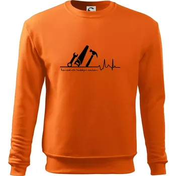 Pánská mikina Ekg řemeslník každým coulem - Mikina Essential pánská - 2XL ( Oranžová )