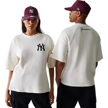 Pánské tričko tričko New Era Waffle MLB New York Yankees - Off White XL