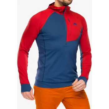 Pánské oblečení Mikina na lezení Mountain Equipment Aiguille Hooded Top - dusk/red rock