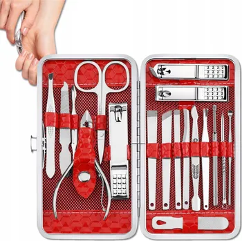 Sada na nehty, kůžičku, manikúru, pedikúru - kleště, nůžky, štípačky - velká sada