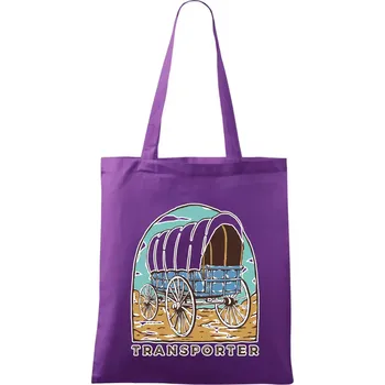 Transporter - Taška bavlněná - 42 x 38 cm ( Fialová )