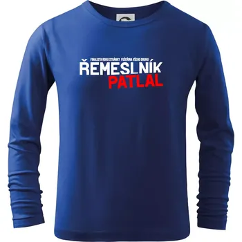 Chlapecké tričko Řemeslník patlal - Triko dětské Long Sleeve - 122 cm/6 let ( Královská modrá )