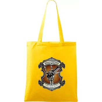 Hells dapper barbershop - Taška bavlněná - 42 x 38 cm ( Žlutá )