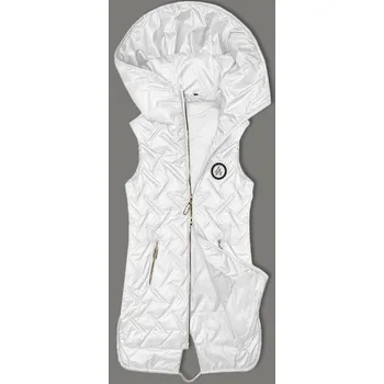 Dámská vesta Dámská prošívaná vesta s kapucí bílá, odstíny bílé S (36) i392_24917-46