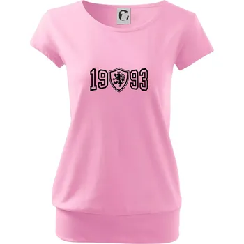 Dámské tričko Narozeninový motiv - znak - 1993 - Volné triko city - S ( Růžová )