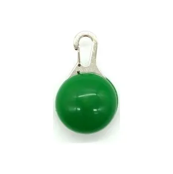 Obojek pro psa Přívěšek na obojek BEZPEČNOSTNÍ SVÍTÍCÍ LED - zelený