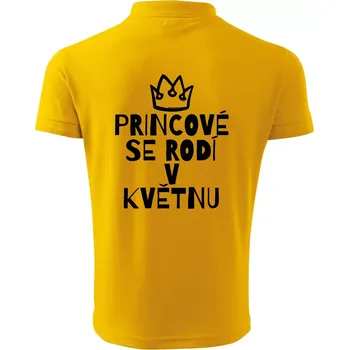 Pánská košile Princové se rodí v květnu - Polokošile pánská Pique Polo 203 - 3XL ( Žlutá )