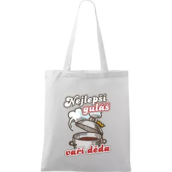 Nejlepší guláš vaří děda - Taška bavlněná - 42 x 38 cm ( Bílá )