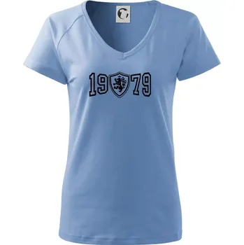 Dámské tričko Narozeninový motiv - znak - 1979 - Tričko dámské Dream - M ( Pyžamově světlá modrá )