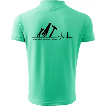 Pánská košile Ekg řemeslník každým coulem - Polokošile pánská Pique Polo 203 - 3XL ( Mátová )