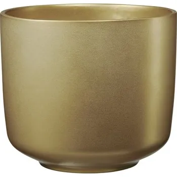 Obal na květináč Obal na květináč keramický Bari Glamour Ø 13 cm zlatý