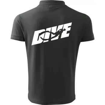 Pánská košile Freediving - Dive - Polokošile pánská Pique Polo 203 - S ( Tmavá břidlice (šedá se zeleným nádechem) )