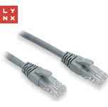 LYNX UTP patch kabel Cat6, PVC, 20m, šedý