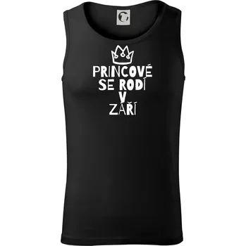 Pánské termoprádlo Princové se rodí v září - Tílko pánské Core - 2XL ( Černá )