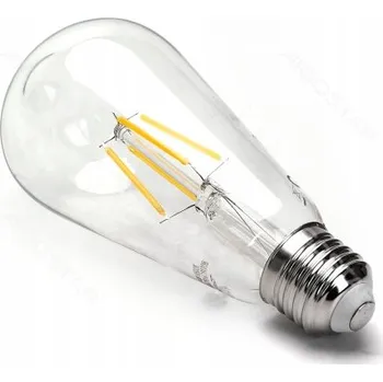 Žárovka Dekorativní LED žárovka filament E27 ST64 6W 2700K
