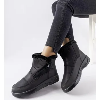 Dámská zimní obuv Sněhule Solea Judithe černé zateplené se zipem, 37 i240_204758_2:37