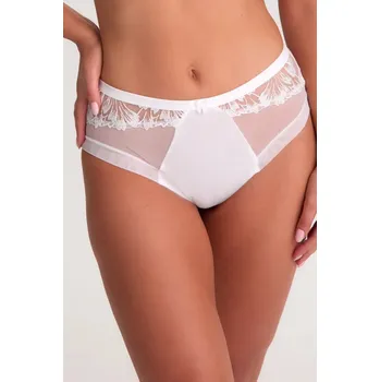 Kalhotky Kalhotky Paris bílé s krajkou a síťovinou, bílá L i170_GA-BASIC-GFP-1302-BIA-FP-L