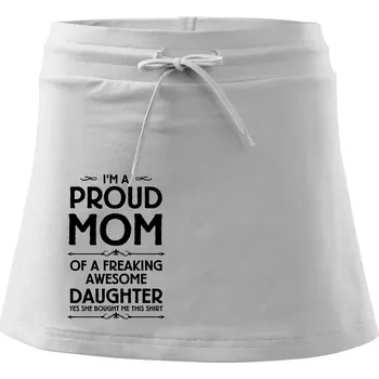 Dámská sukně Proud Mom Daughter - Sportovní sukně - two in one - S ( Bílá )