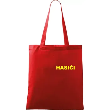 Hasiči název samostatný - Taška bavlněná - 42 x 38 cm ( Červená )