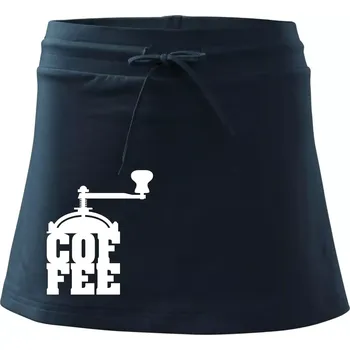 Dámská sukně Coffee mlýnek - Sportovní sukně - two in one - XL ( Námořní modrá (velmi tmavá - téměř černá) )