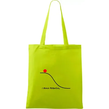 I have potential - Taška bavlněná - 42 x 38 cm ( Limetková )