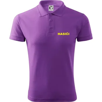 Pánská košile Hasiči název samostatný - Polokošile pánská Pique Polo 203 - 2XL ( Fialová )