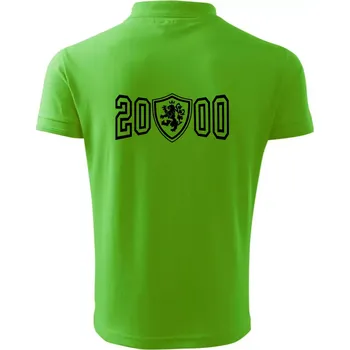 Pánská košile Narozeninový motiv - znak - 2000 - Polokošile pánská Pique Polo 203 - 4XL ( Apple Green )