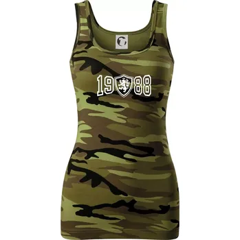 Dámské tričko Narozeninový motiv - znak - 1988 - Dámské Maskáčové tílko - XS ( Zelený maskáč )