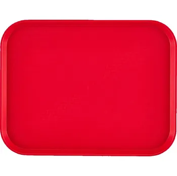 Cambro Polypropylenový tác fast food, střední, Cambro, červený, Červená, 300x410x(H)19mm