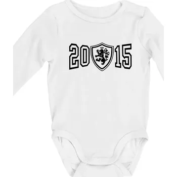 Kojenecký body Narozeninový motiv - znak - 2015 - Body kojenecké s dlouhým rukávem - Dlouhý r. do 3 měs ( Bílá )