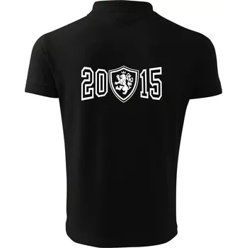 Pánská košile Narozeninový motiv - znak - 2015 - Polokošile pánská Pique Polo 203 - S ( Černá )