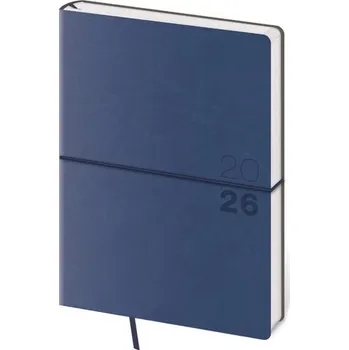 Diář Helma - Flexio - týdenní diář 2026, tmavě modrý, A5, 14,5 × 20,5 cm