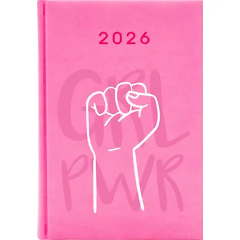 Kalendář Knižkový kalendář 2026 A5 Cute Cups růžový