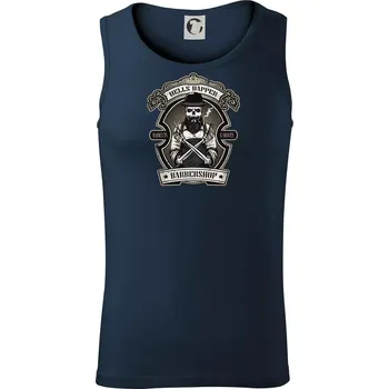 Barbershop nůžky - Tílko pánské Core - L ( Námořní modrá (velmi tmavá - téměř černá) )