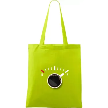 Káva jako palivo - Taška bavlněná - 42 x 38 cm ( Limetková )