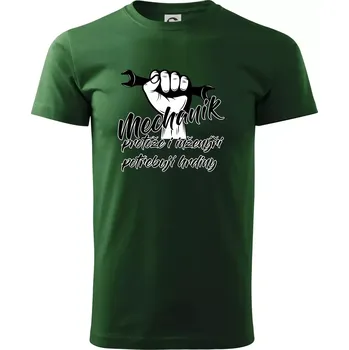 Mechanik - i inženýři potřebují hrdiny - Triko extra velké (5-8XL) - 7XL ( Lahvově zelená )