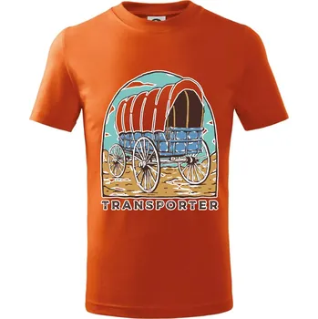 Chlapecké tričko Transporter - Tričko dětské bavlněné - 146 cm/10 let ( Oranžová )