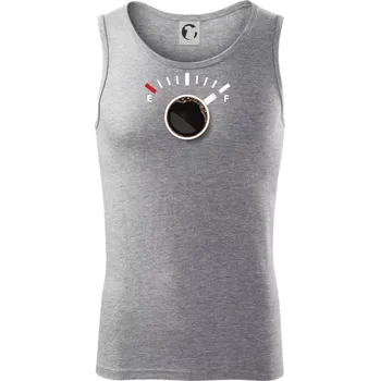 Káva jako palivo - Tílko pánské Core - M ( Tmavě šedý melír )