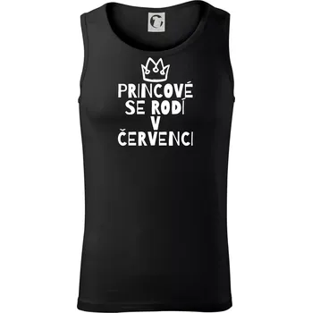 Princové se rodí v červenci - Tílko pánské Core - XL ( Černá )