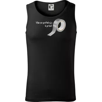 Vse co potřebuju k práci - Lepící páska - Tílko pánské Core - 2XL ( Černá )