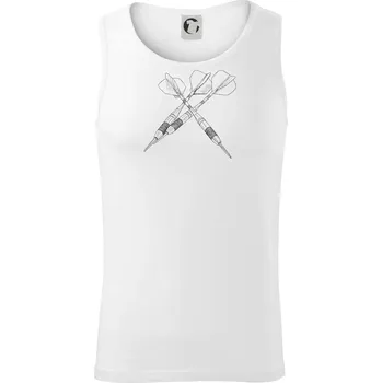 Šipky kresba - Tílko pánské Core - XL ( Bílá )