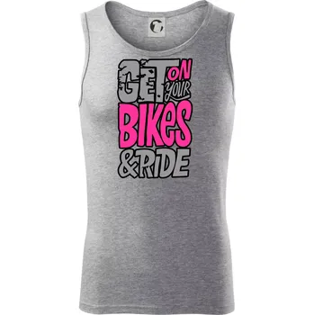 Pánská móda Get on your bikes - Tílko pánské Core - XL ( Tmavě šedý melír )