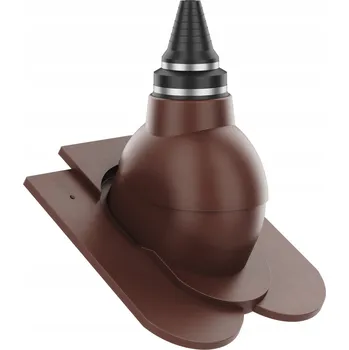 Vrták Střešní anténní průchodka pro tašky bobrovky a korunkové tašky, hnědá (BRONZ)